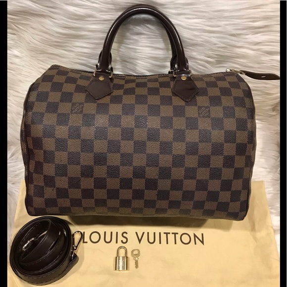 Louis Vuitton Handbags - Louis Vuitton Damier Ebene Speedy 30 Tote #8.8H